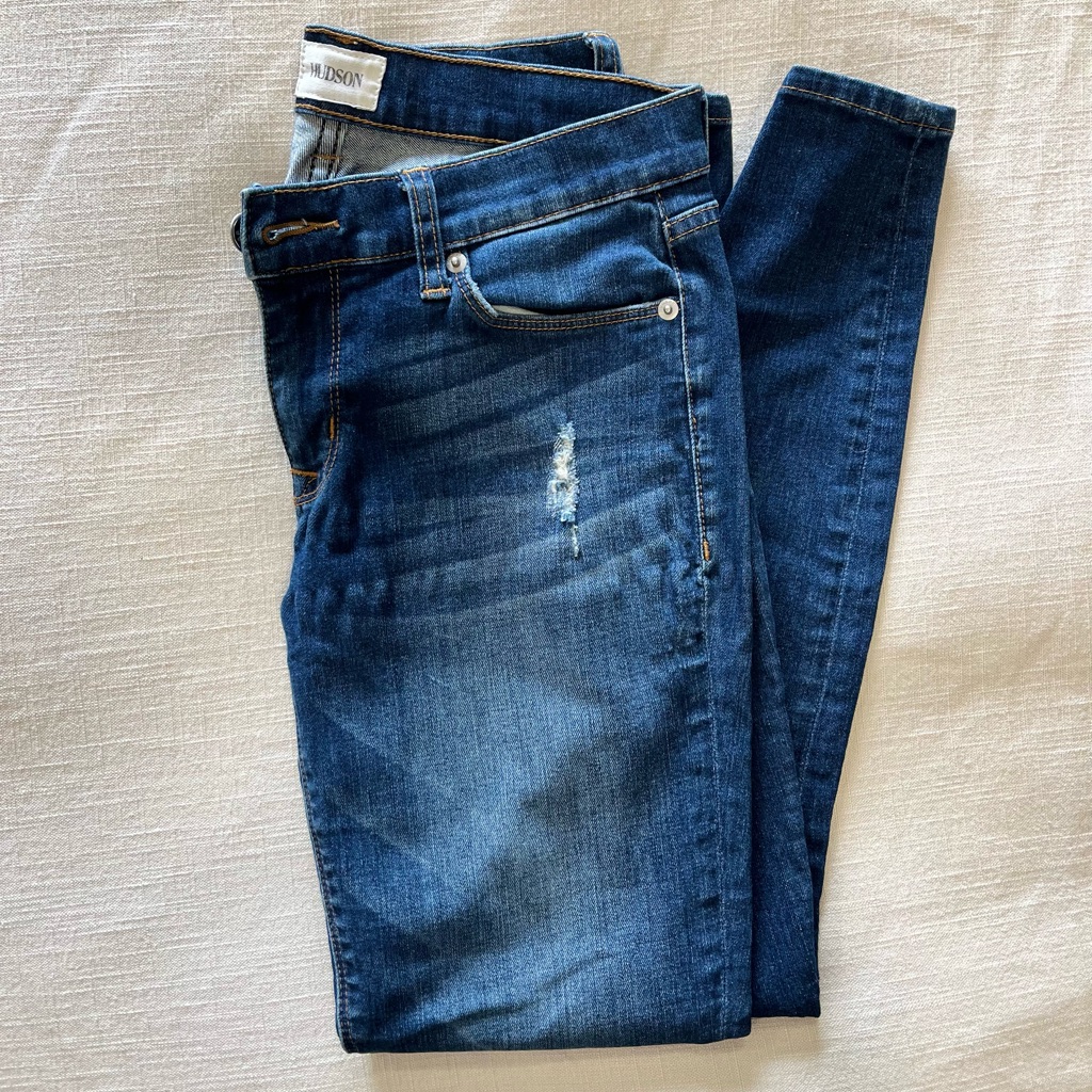 Hudson Brand Distressed Skinny Jeans
